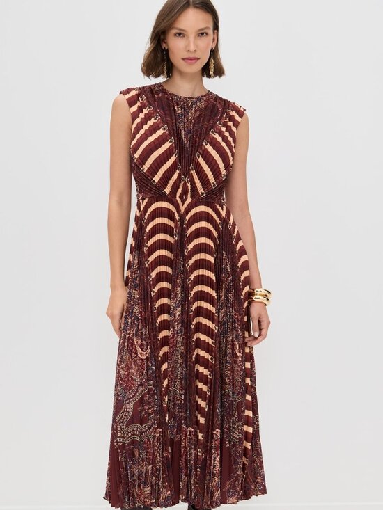 Ulla Johnson Dresses & Skirts - NWT Ulla Johnson Violeta Pleated Midi Dress Topaz 6